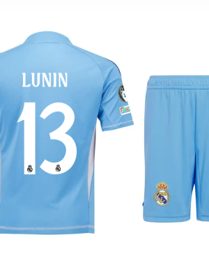 Lunin Real Madrid 24/25 Trikot Kinder