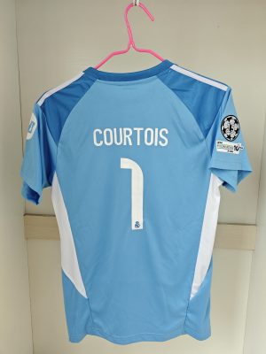 Courtois Real Madrid 25/26 Blau Torwart Trikot Kinder