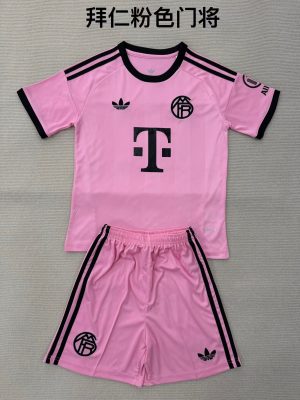 Bayern München 25/26 Rosa Torwart Trikot Kinder